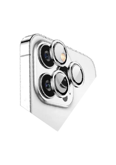 Newface Apple İphone 15 Pro Max Bilvis Titan Kamera Lens - Gümüş