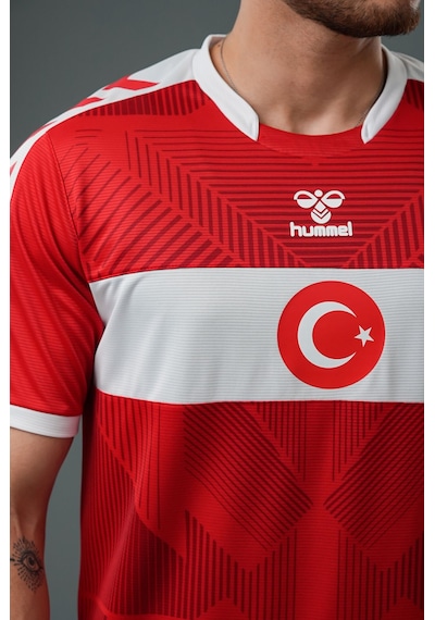 Hummel Türkiye Milli Takım Forması Baskı Hediyeli Kırmızı - Beyaz