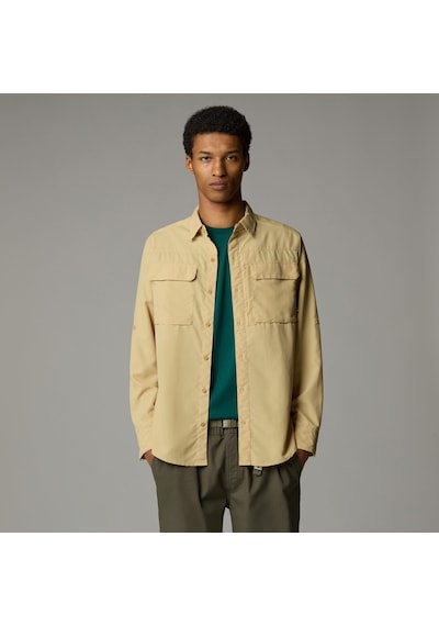 The North Face M L/s Sequoia Shirt Erkek Gömlek-29899 Açık Kahverengi