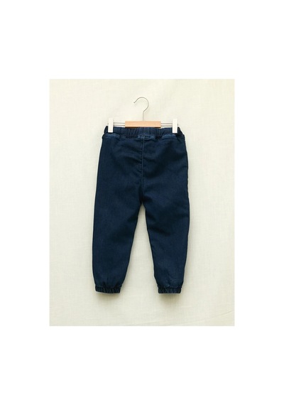 LC Waikiki Lcw Baby İndigo Beli Lastikli Basic Erkek Bebek Jean Pantolon Mavi