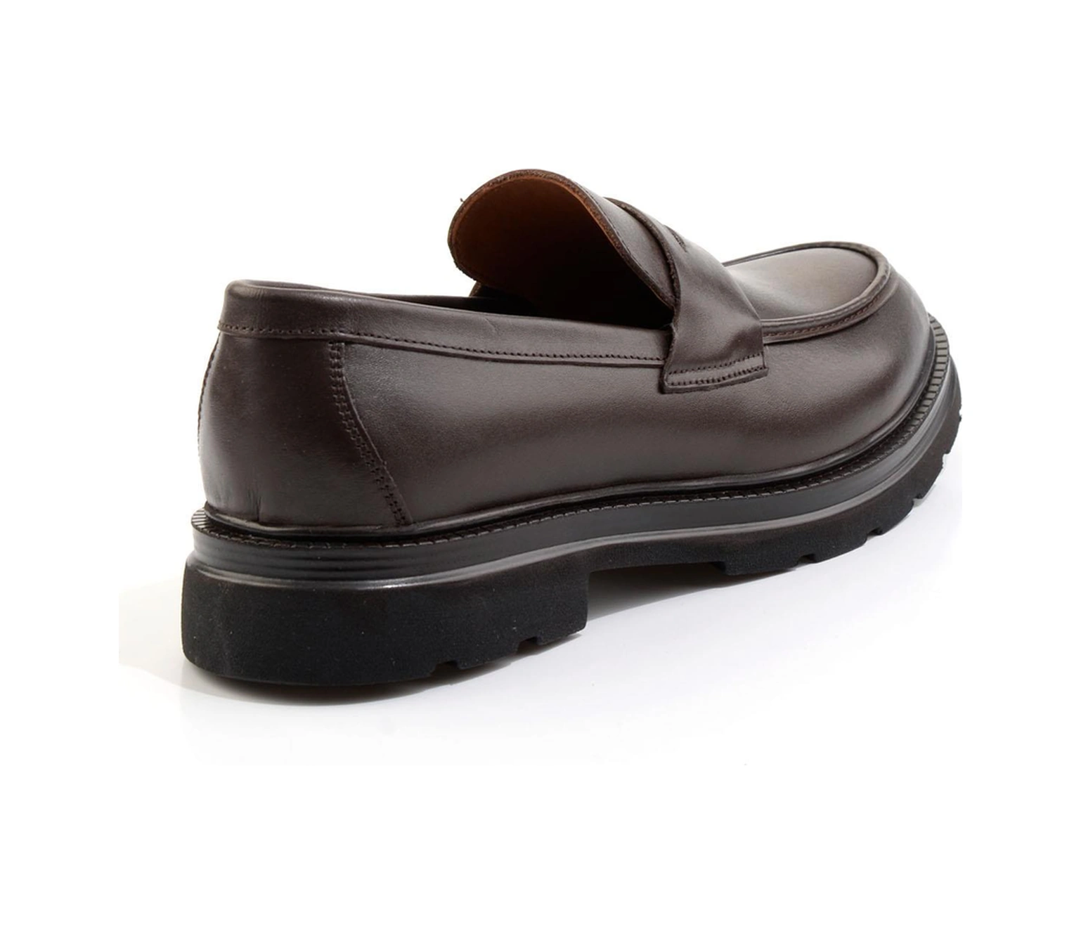 Bambi Kahve Hakiki Deri Erkek Loafer Ayakkabı E01547051041 Kahve