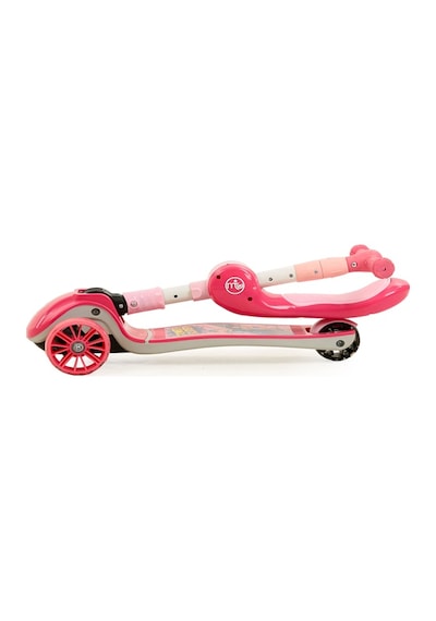 Maxi Taxi Zoomy Oturaklı Işıklı Katlanabilir Scooter Pembe