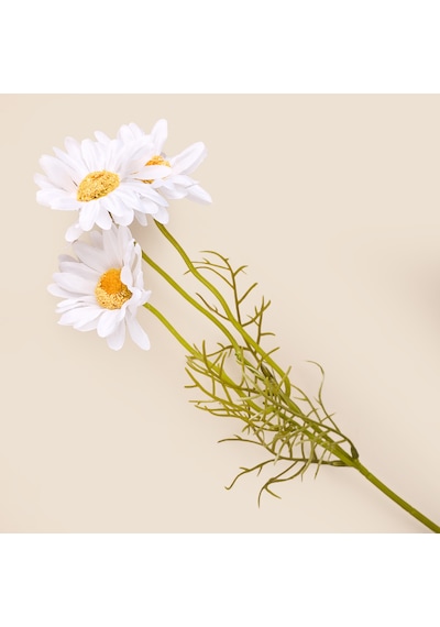Deco Papatya Yapay Dal Çiçek - Beyaz - 47 Cm Çok Renkli