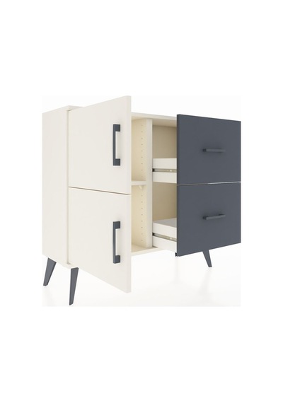 Arges Şifonyer Tek Raflı 2 Çekmeceli 2 Kapaklı 88x30x80 Aytaşı-aytaşı/antrasit Aytaşı/antrasit Arges Şifonyer Tek Raflı 2 Çekmeceli 2 Kapaklı 88x30x80 Aytaşı-aytaşı/antrasit Aytaşı/antrasit