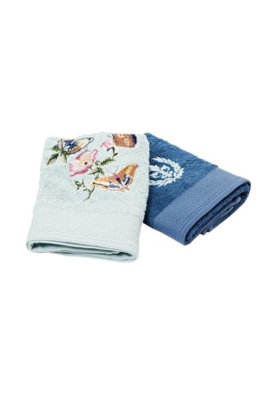 Taç Bambu Rıver Hamam Seti Mavi 4'lü Set Genel