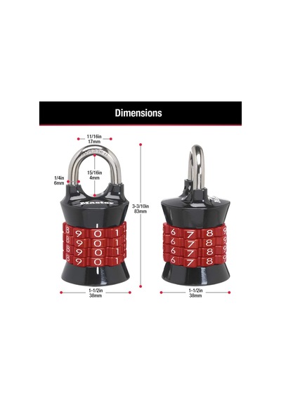 Master Lock Soyunma Kilidi Kendi Kombinasyon Asma Kilidinizi Ayar