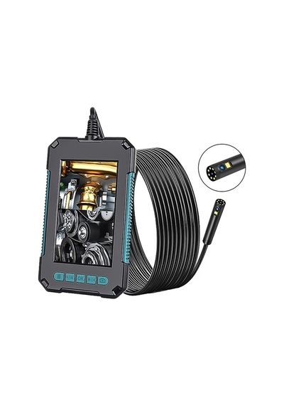 10 Metre Endoskop Yılan Kamera Ip67 Su Geçirmez 4.3"hd Ekranlı Ledli 2 Kameralı