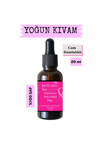 Kuşburnu Çekirdeği Yağı 20 M L - % 100 Saf Soğuk Sıkım Kuşburnu Yağı 20 ML