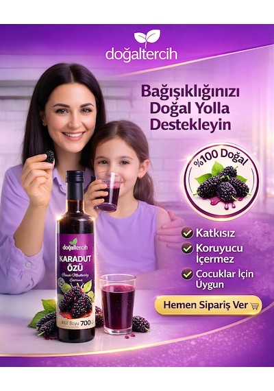 Doğaltercih Karadut Özü Black Mulberry Extract 700 Gr X 2 Adet