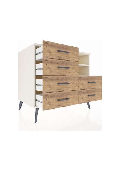 Kronos Şifonyer 2 Raflı 6 Çekmeceli 88x59x80 Aytaşı-aytaşı/çam Aytaşı/çam
