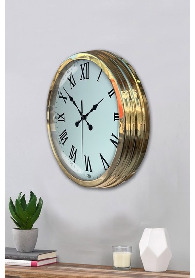 Majestic Gold 40 Cm Metal Duvar Saati