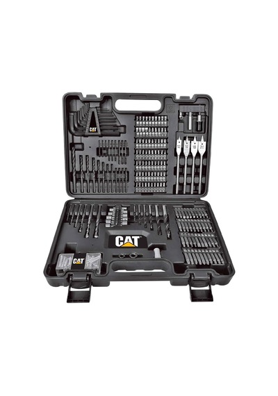 Cat Dxk201 18volt/2.0ah Li-ion Çift Akülü Kömürsüz Profesyonel Şarjlı Darbeli Matkap + Dx7030 Kömürsüz Darbeli Tornavida + Da01903 201 Parça Uç Seti Kombo Set