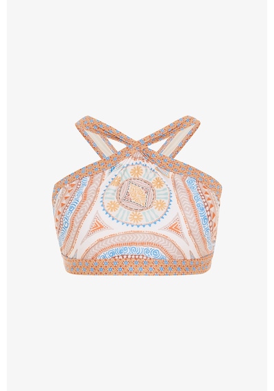 Penti Della Etnik Desen Halter Yaka Bikini Üstü