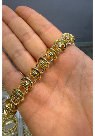 Taşsız Spor Bileklik Gold Renk Altın