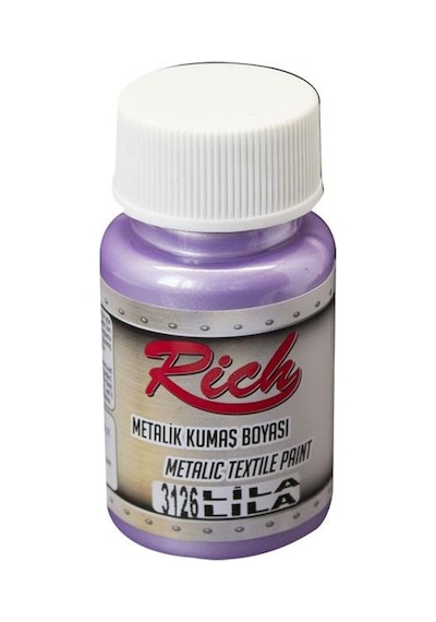 Rich Metalik Kumaş Boyası 50 Cc. 3126 Lila