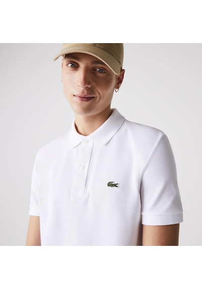 Lacoste Erkek Klasik Pike Kumaş Polo T-shirt Beyaz