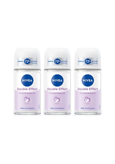 Nivea Kadın Roll-on Deodorant Double Effect 72 Saat Koruma 3 X 50 Ml