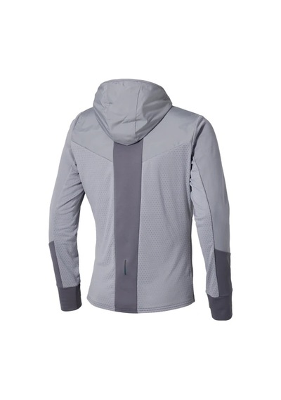 Mizuno Active Warmalite Kapüşonlu Erkek Sweatshirt Gri Çok Renkli