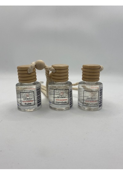 Ardino İpli Araç Kokusu 3'lü Zambak-hanımeli-pudra 8 Ml