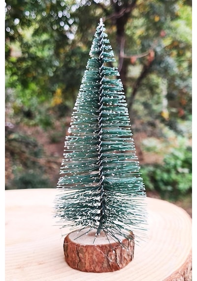 Mini Yılbaşı Noel Çam Ağacı Masa Üstü Süs Çam Ağacı 15 Cm