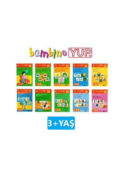 Bambinoyup 2 - 4 Yaş Dikkat Geliştirme Seti 30 Kitap 1kontrol Kutu
