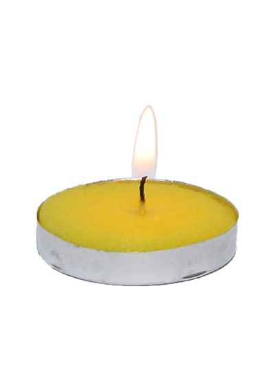 Tea Lights Sarı Mum 5 Li 1 Paket Çok Renkli