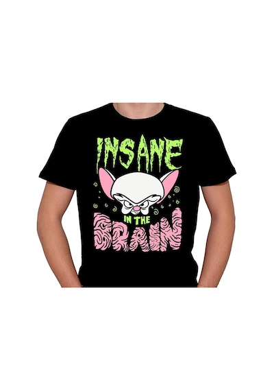 Pinky And The Brain Insane Çizgi Dizi Tişört Unisex T-shirt 001