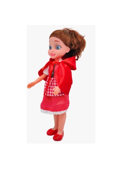 Kırmızı Başlıklı Kız Sesli Masal Anlatan Oyuncak Bebek - 42 Cm