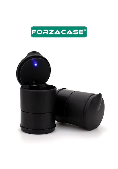 Forzacase Işıklı Araç İçi Küllük Kapaklı Oto Araba Küllüğü Fc848
