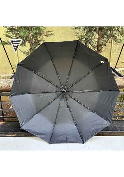 Marlux Rainwalker Tam Otomatik 10 Telli Şemsiye Düz Siyah Siyah