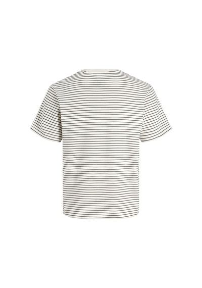 Jack & Jones Erkek T Shirt 12288015 Krem-Lacivert