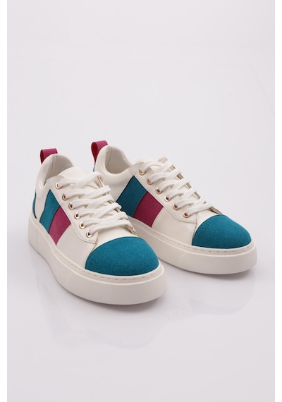 Dgn 1001 Kadin Sneaker 1001-2007-R8073 Beyaz - Mavi