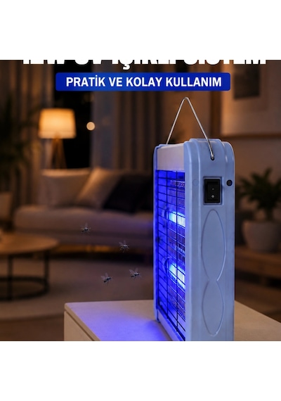 12w Uv Böcek Öldürücü Lamba Elektrikli Sinek Sivrisinek Öldürücü Asılabilir