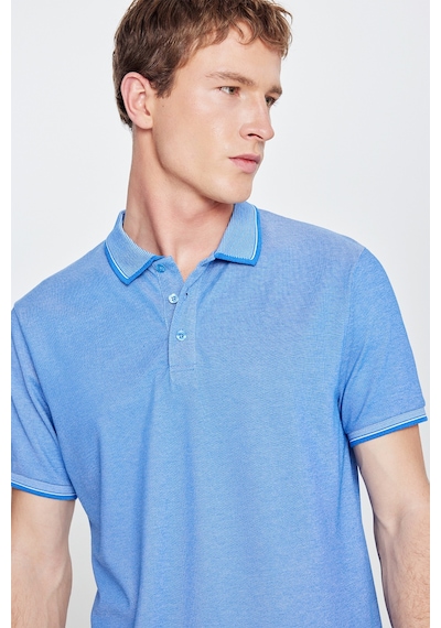 Ac&Co / Altınyıldız Classics 4A4820200047Sabm Düğmeli Polo Yaka Cepsiz Slim Fit Erkek Tişört Saks Mavisi - Beyaz Saks Mavi Ac&Co / Altınyıldız Classics 4A4820200047Sabm Düğmeli Polo Yaka Cepsiz Slim Fit Erkek Tişört Saks Mavisi - Beyaz Saks Mavi