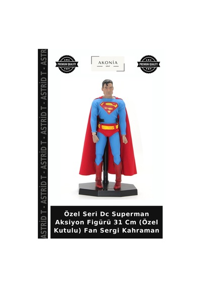Özel Seri Dc Superman Aksiyon Figürü 31 Cm Özel Kutulu Fan Sergi Kahraman