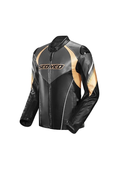 Scoyco Jk187 Deri Motosiklet Montu 65618 Gold Siyah