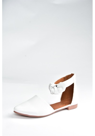 Fox Shoes Beyaz Kadın Babet H726761509 Beyaz