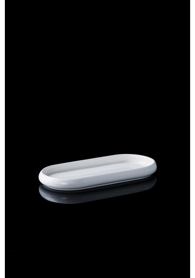 Acar Bianco Perla Porselen Kayık Tabak - 22,8 cm