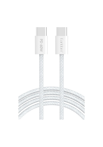 Earldom EC-190CC 2 M 60 W Apple iPhone 15 Serisi ile Uyumlu Type-C to Type-C PD Hızlı Şarj Kablosu