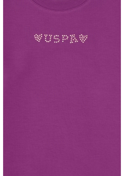 U.S. Polo Assn. Kız Çocuk Menekşe Bisiklet Yaka Sweatshirt 50317960-VR037