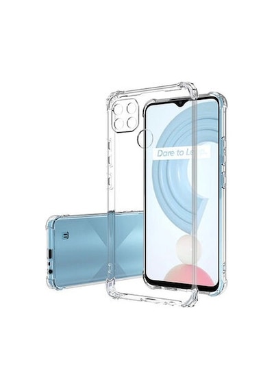 Realme C21y Kılıf Şeffaf Anti Şok Kamera Korumalı Telefon Kılıfı Kapak