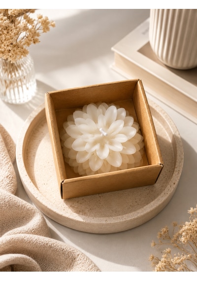 25 Adet El Yapımı Lotus Çiçek Tasarımlı Hediyelik Mum Düğün, Nişan, Söz Ve Nikah İçin Şık Dekoratif Mum 001 - Beyaz 25 Adet El Yapımı Lotus Çiçek Tasarımlı Hediyelik Mum Düğün, Nişan, Söz Ve Nikah İçin Şık Dekoratif Mum 001 - Beyaz