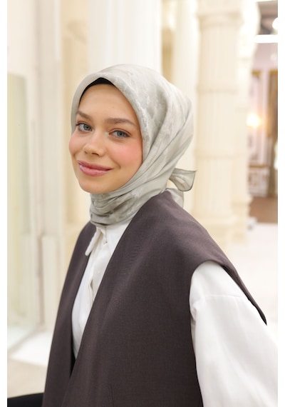 Silk Home Shiny Eşarp 75002-46 Yeşil Bej, Bej
