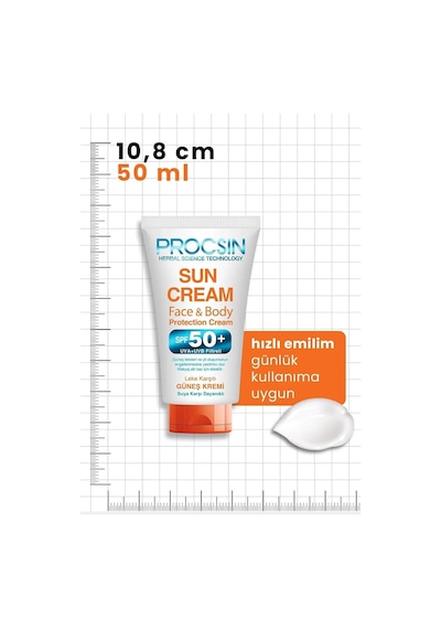Güneş Kremi Face Spf 50+ 50 Ml Mini Boy