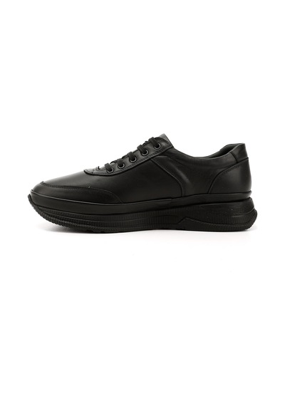 Gönderi(R) Erkek Kömür Bağcıklı Hakiki Deri Comfort Sneaker Ddma80442139 Siyah