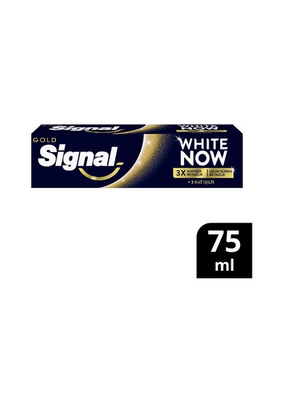 White Now Diş Macunu Gold 3 Kat Işıltı 75 Ml