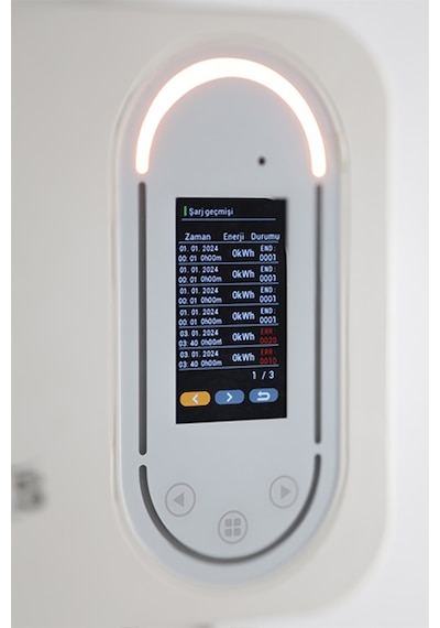 Hims Hcdkb-22 22kw Destekli 5m Kablolu Smart Beyaz Elektrikli Araç Şarj İstasyonu