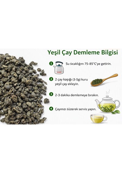 Yeni Harmancı Doğal Yeşil Çay Green Tea 100 Gr