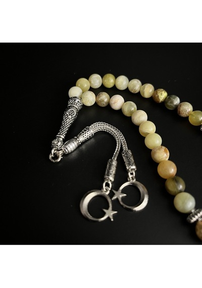 Yıldız Doğal Taş Sarı Opal 8mm 33lük Doğal Taş Tesbih