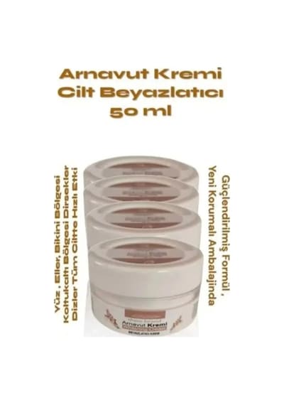 Whitening Cream Arnavut Kremi 50ml Aklık Kremi Beyazlatıcı Krem X 2 Adet